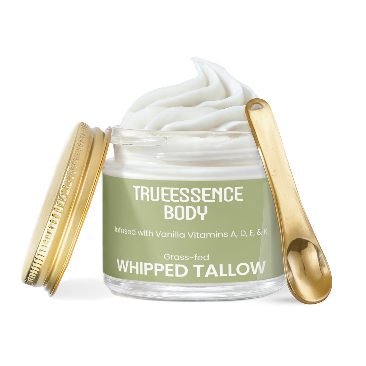 Whipped Grass-Fed Tallow Balm with Vanilla Bean