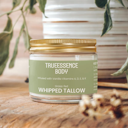 Whipped Grass-Fed Tallow Balm with Vanilla Bean